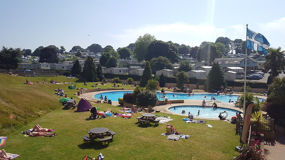 campsites holidays in Devon with swimming pools