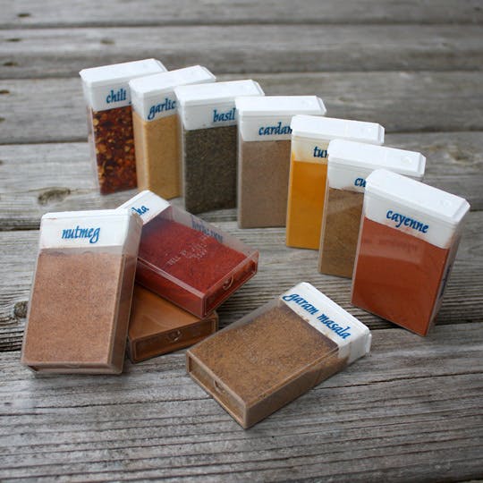 Tic Tac Spice Herb Boxes - Static Caravans Short Breaks in Devon