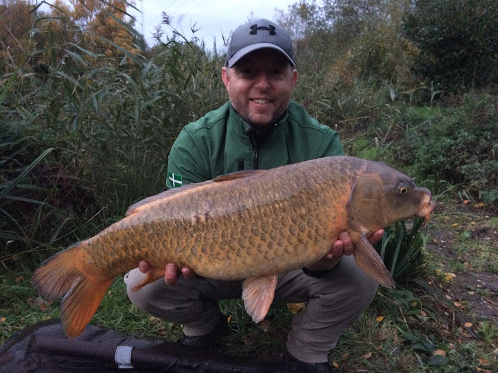Carp fishing in autumn