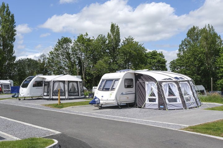 Super Pitch touring caravans on super pitch