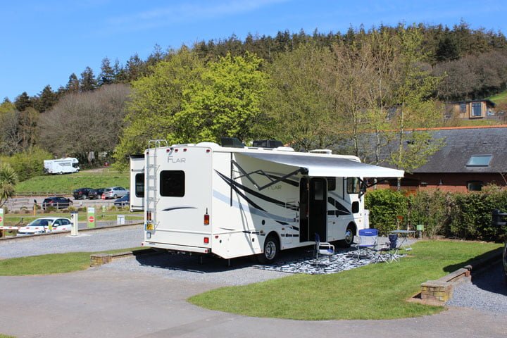 RV Pitch Large RV on pitch