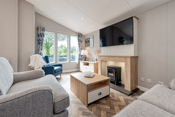 Dog friendly lodges front room area Dog Friendly Lodge Living Room